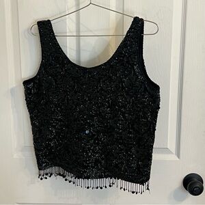 Vintage 60's Hand-Beaded Top
